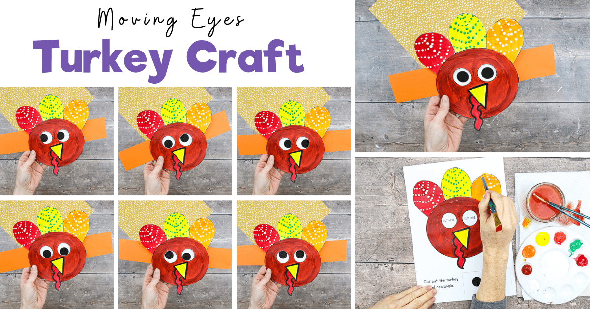 Moving Eyes Turkey Craft - Arty Crafty Kids