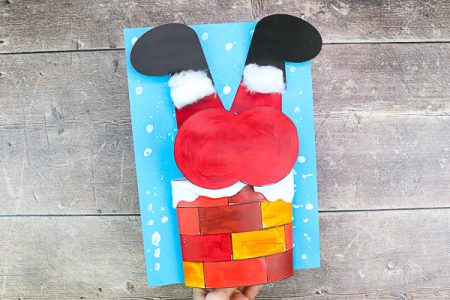 Santa's Stuck In The Chimney: A Funny Christmas Craft - Arty Crafty Kids