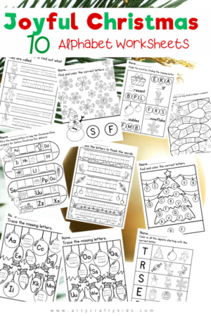 Copy-of-10-Joyful-Christmas-Number-Worksheets - Arty Crafty Kids