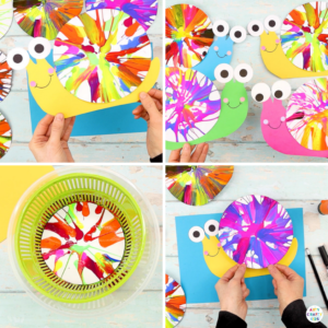 Spin Art Snails - Arty Crafty Kids