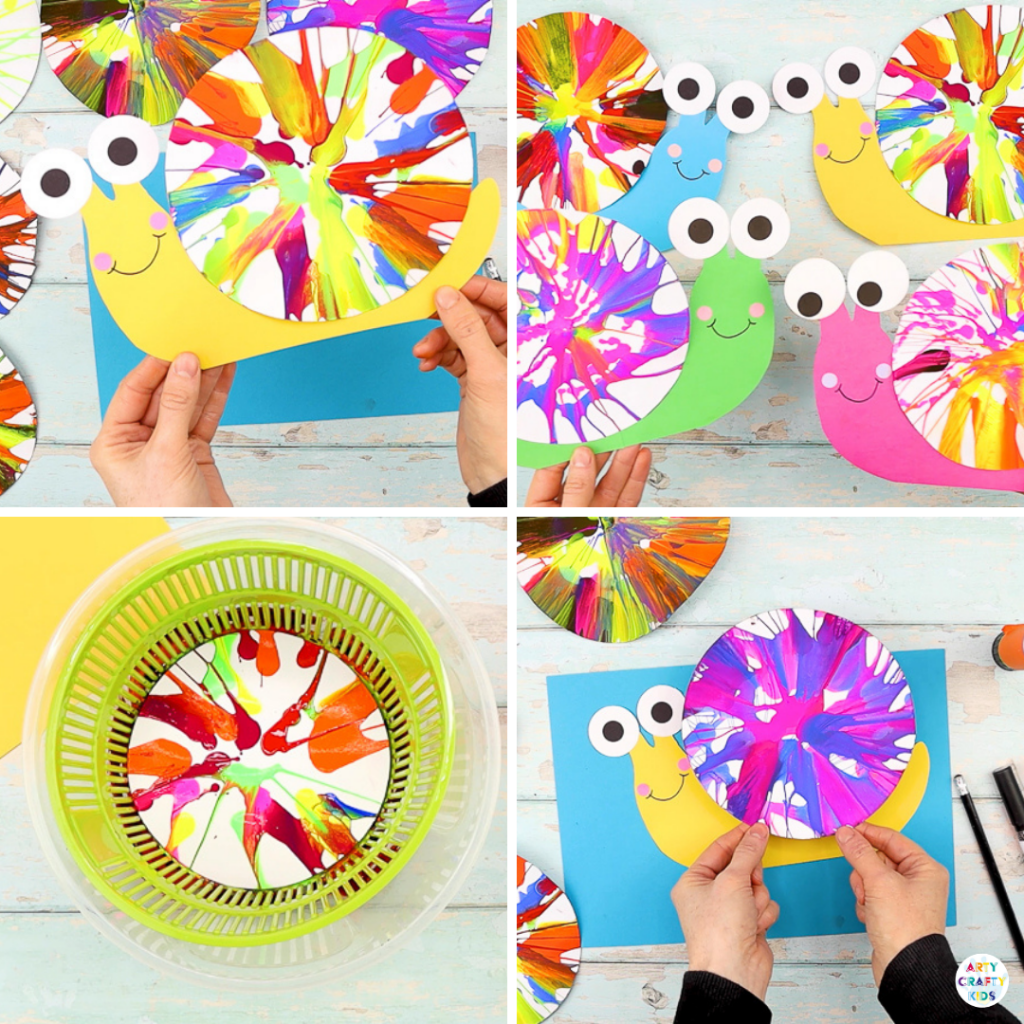 Printmaking for Kids: Super Fun Spin Art! 