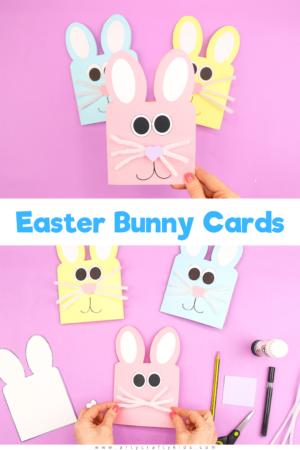 Easy Easter Bunny Cards - Arty Crafty Kids