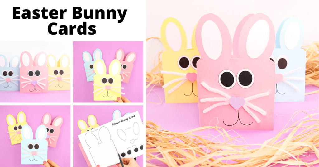 Easter Bunny Cards Twitter | Arty Crafty Kids