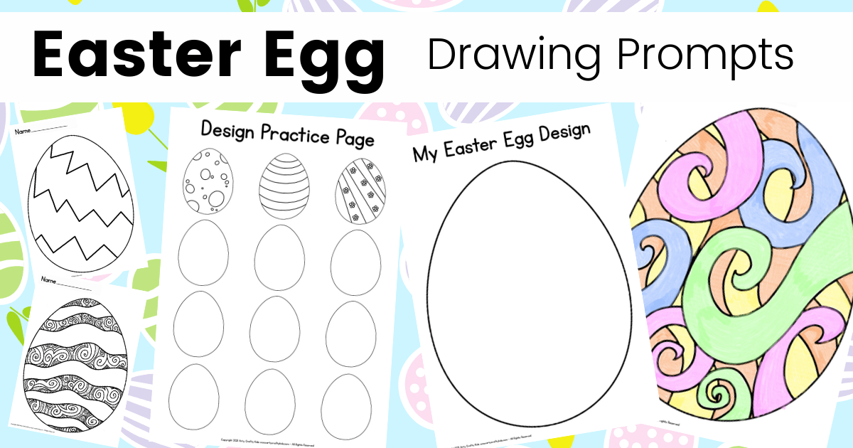 egg drawing for kids