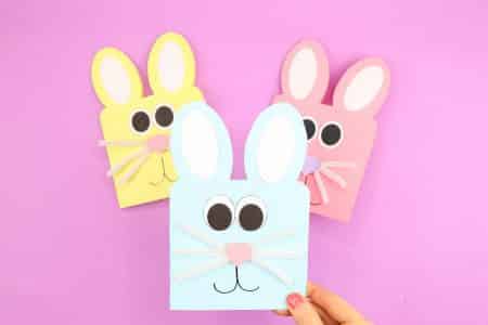 Easy Easter Bunny Cards - Arty Crafty Kids