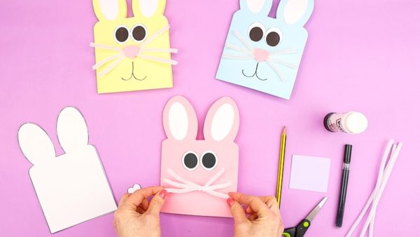 Easy Easter Bunny Cards - Arty Crafty Kids