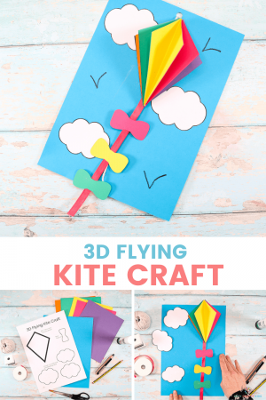 3D Flying Kite Craft - Arty Crafty Kids