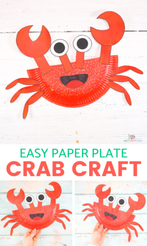 Paper Plate Crab Craft - Arty Crafty Kids