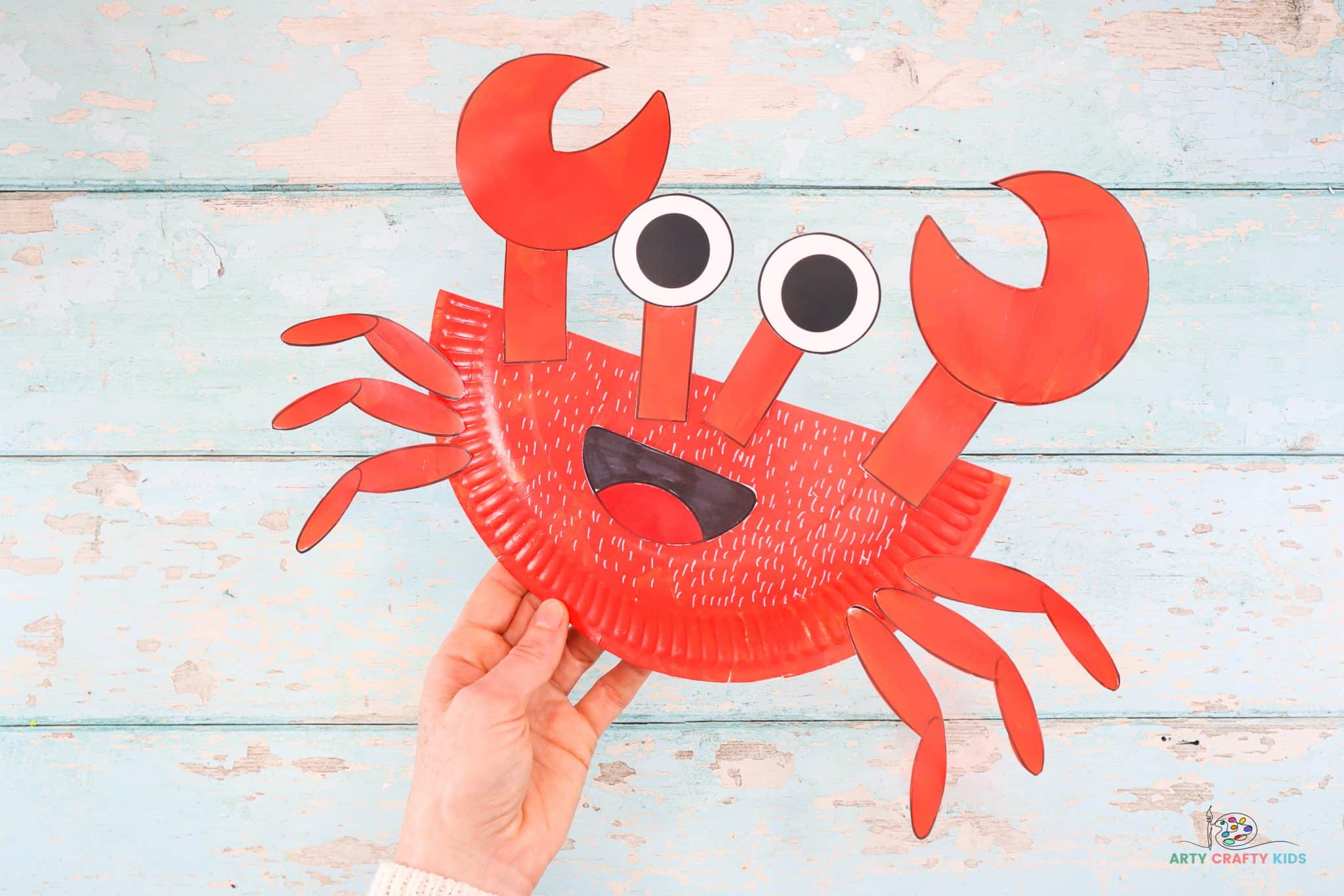 Crab Paper Plate Craft For Kids Diy Crab Art Project - vrogue.co