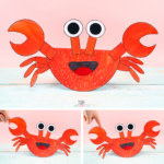 Rocking Paper Crab Craft - Arty Crafty Kids