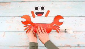 Rocking Paper Crab Craft - Arty Crafty Kids