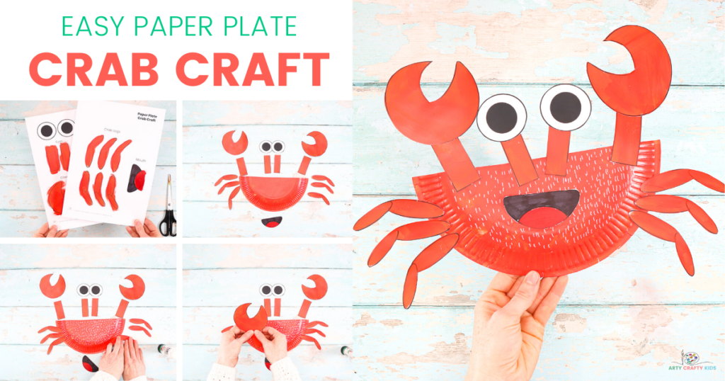 Rocking Paper Craft Crab Twitter -2 | Arty Crafty Kids