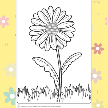 Flower Coloring Pages - 30 Flower Coloring Sheets - Arty Crafty Kids