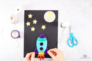 Flying Rocketship Craft - Space Craft - Arty Crafty Kids