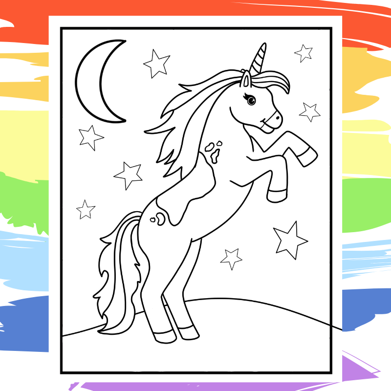 57 Colouring Page Free Unicorn  Latest Free