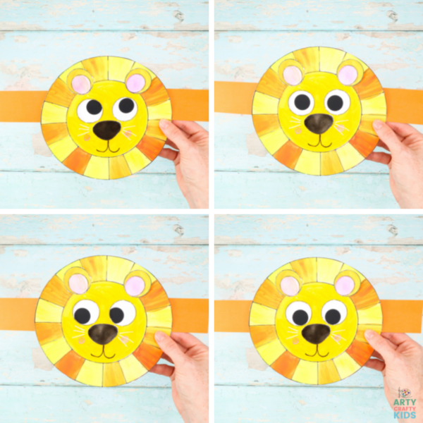 Moving Eyes Lion Craft - Arty Crafty Kids