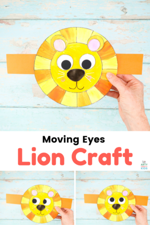 Moving Eyes Lion Craft - Arty Crafty Kids