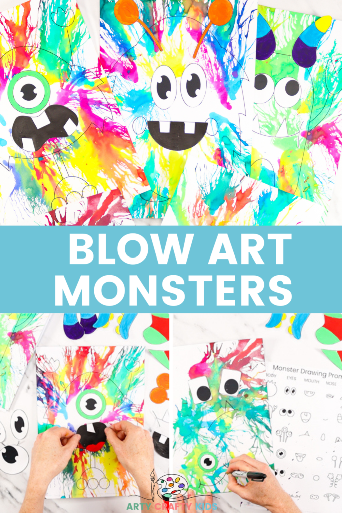Monster craft- Easy monster craft idea for Halloween with paper straws for  preschoolers 