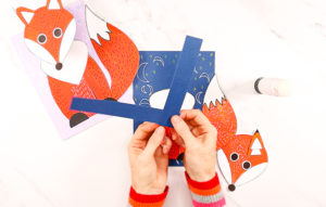 3D Paper Fox Craft - Arty Crafty Kids