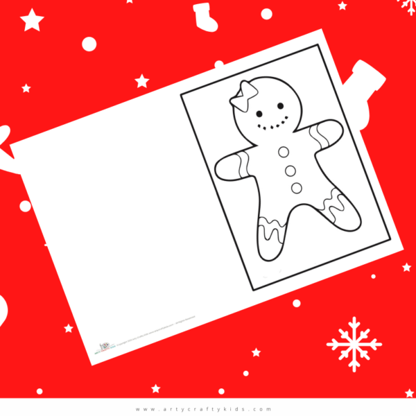 Printable Christmas Cards for Kids to Color - Arty Crafty Kids