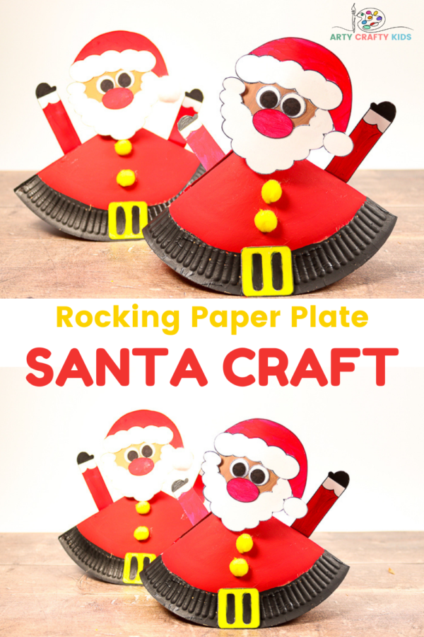 Rocking Paper Plate Santa - Arty Crafty Kids
