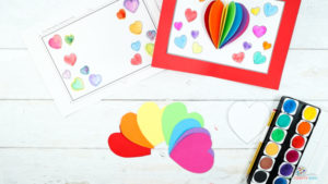 Heart Pop Up Card for Valentine's Day - Arty Crafty Kids