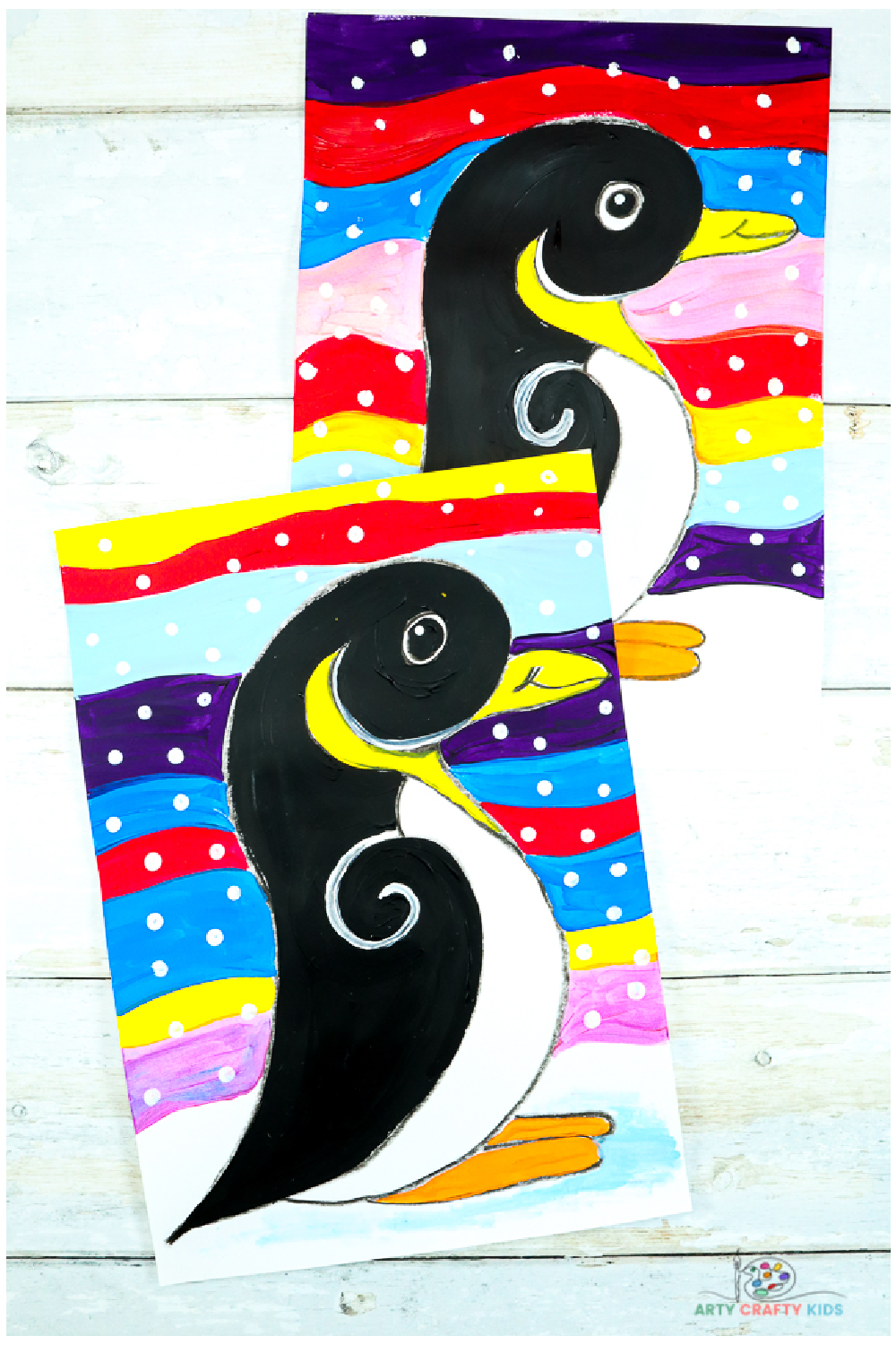 Easy Penguin How to Draw | Step-by-Step Tutorial - Arty Crafty Kids