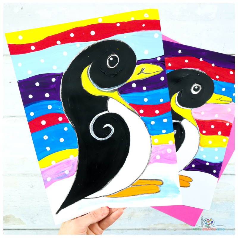 Easy Penguin How to Draw  Step-by-Step Tutorial - Arty Crafty Kids