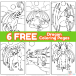 30 Dragon Coloring Pages - Arty Crafty Kids