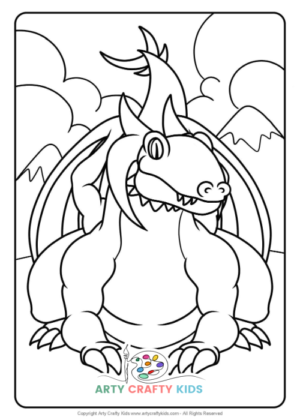 30 Dragon Coloring Pages - Arty Crafty Kids