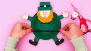 Paper Plate Leprechaun Craft for St Patrick's Day - Arty Crafty Kids