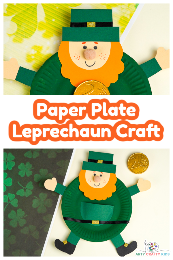 Paper Plate Leprechaun Craft For St Patrick's Day - Arty Crafty Kids