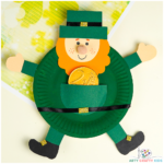 Paper Plate Leprechaun Craft for St Patrick's Day - Arty Crafty Kids
