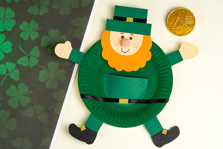 Paper Plate Leprechaun Craft for St Patrick's Day - Arty Crafty Kids