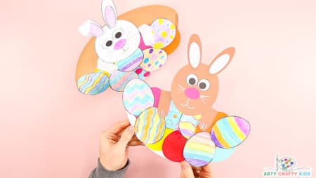 Rocking Paper Plate Easter Bunny Craft - Arty Crafty Kids