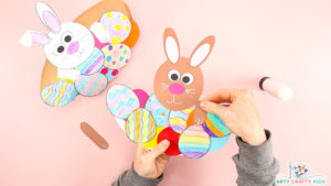 Rocking Paper Plate Easter Bunny Craft - Arty Crafty Kids