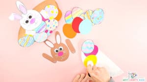 Rocking Paper Plate Easter Bunny Craft - Arty Crafty Kids