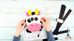 3D Paper Cow Craft - Arty Crafty Kids