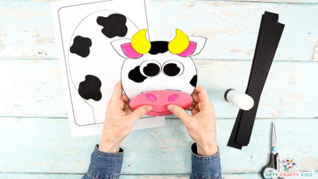 3D Paper Cow Craft - Arty Crafty Kids