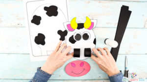 3D Paper Cow Craft - Arty Crafty Kids