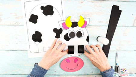 3d Paper Cow Craft - Arty Crafty Kids