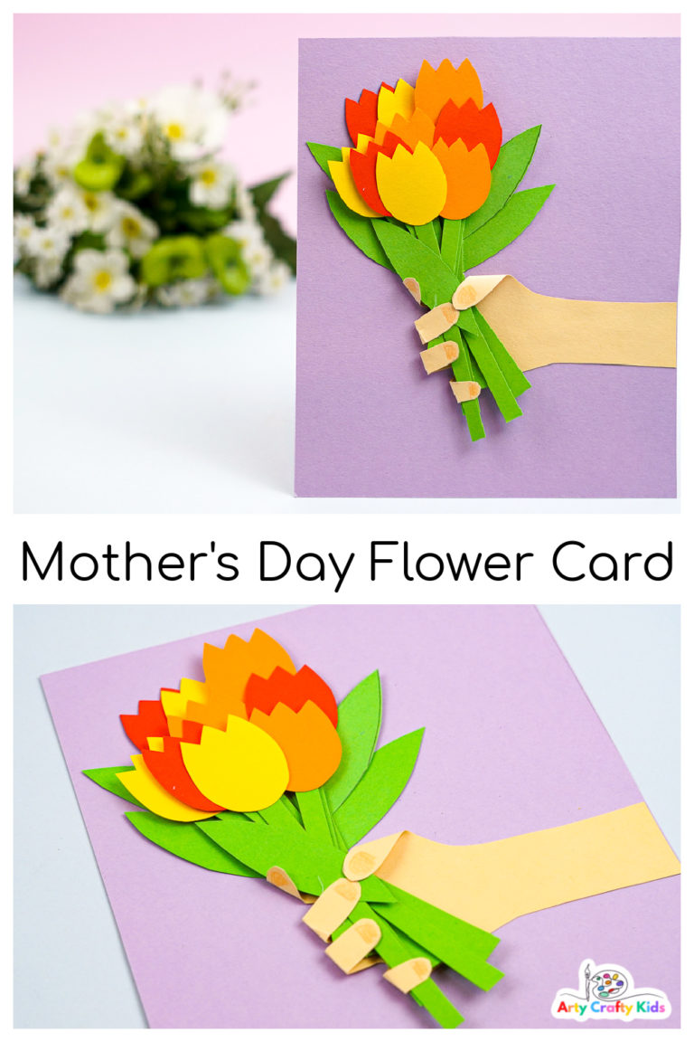 Mother's Day Flower Card for Kids to Make - Arty Crafty Kids