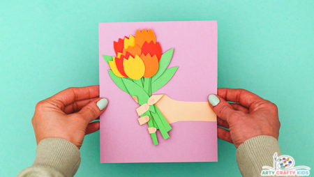 Mother's Day Flower Card for Kids to Make - Arty Crafty Kids