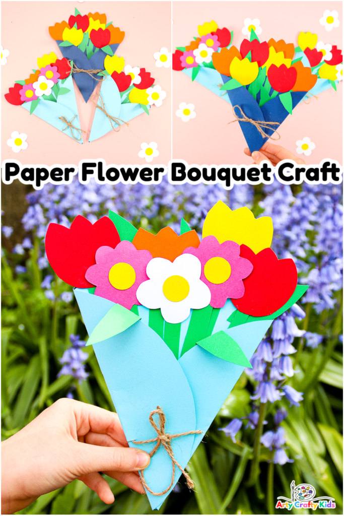 How to make a bouquet of paper roses with your kids