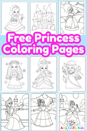 40 Fairy Tale Princess Coloring Pages - Arty Crafty Kids