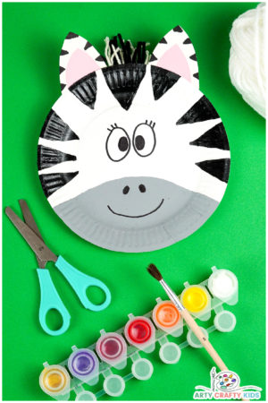 Paper Plate Zebra Craft for Preschoolers - Arty Crafty Kids