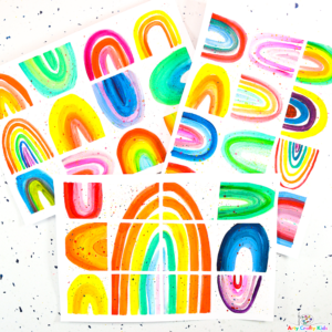 Easy Rainbow Painting Idea - Arty Crafty Kids