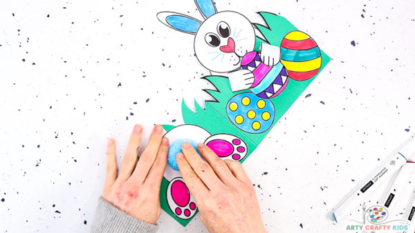 3D Pop-Up Bunny Card for Easter | Printable Easter Card - Arty Crafty Kids