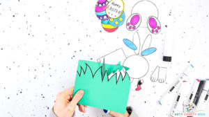 3D Pop-Up Bunny Card for Easter | Printable Easter Card - Arty Crafty Kids