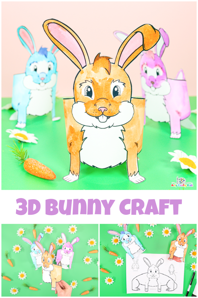 3D Printable Bunny Craft Arty Crafty Kids